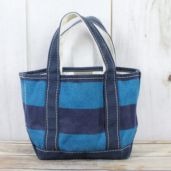 L.L. Bean Handbags - LL BEAN Boat & Tote Canvas Tote Handbag Small